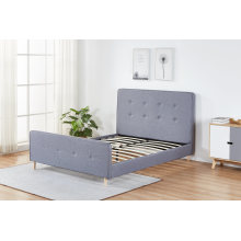 Simple Design Upholstered Fabric Bed for Bedroom Furniture Sets